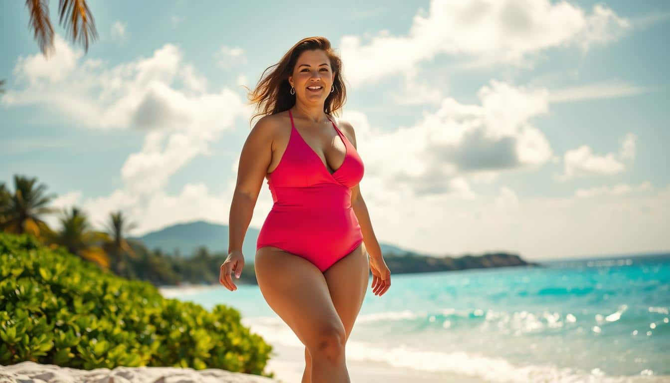 Beach-Ready Swimwear for Curvy Women Over 40