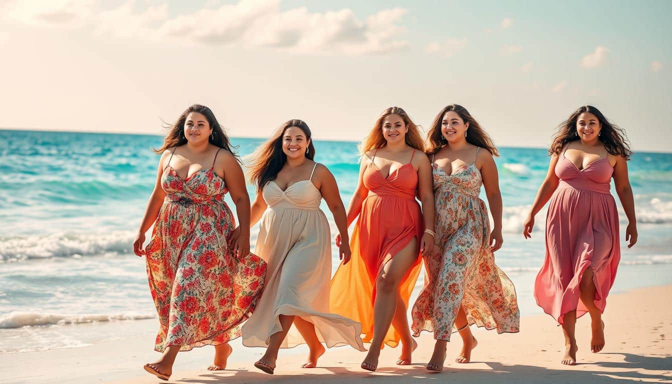 Feminine Beach Dresses for Curvy Body Confidence